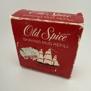 Vintage Old Spice Shaving Mug Refill 3oz Shaving Soap Shulton USA New In Box